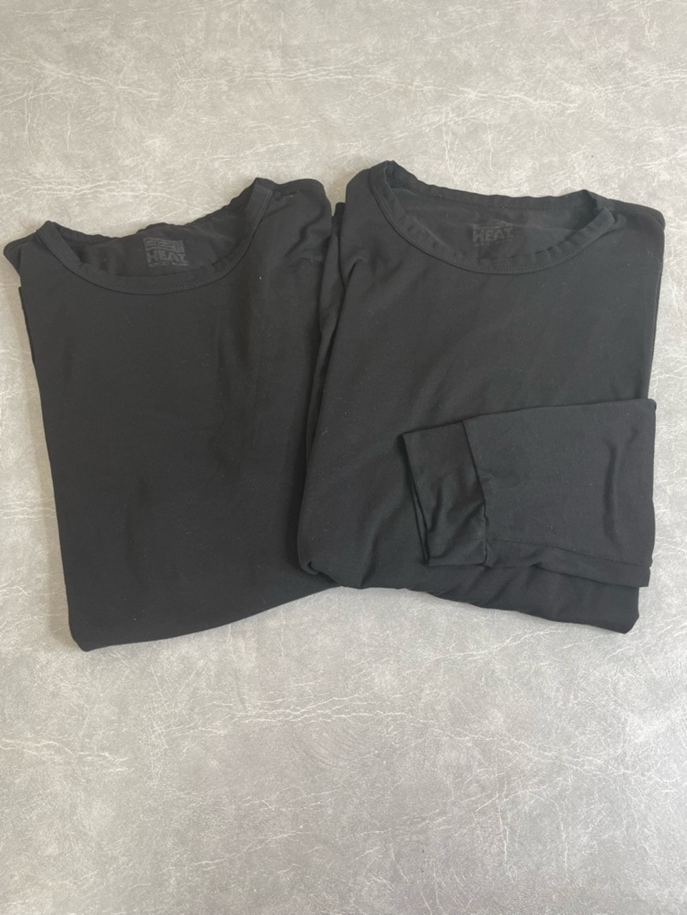 32 Degree Heat Set of 2 Classic Black Long Sleeve Men's Shirts
